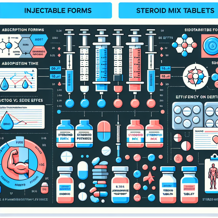 Différences entre les formes injectables et les comprimés de Mélange de stéroïdes