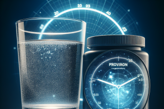 Proviron en complément d'eau stagnante pendant une heure