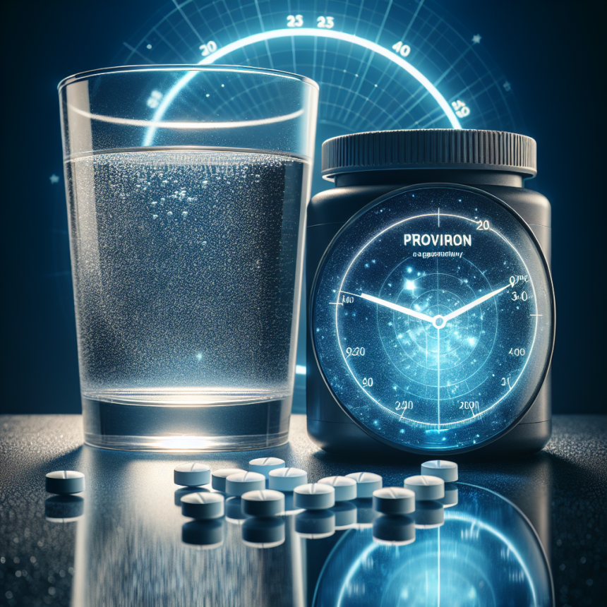 Proviron en complément d'eau stagnante pendant une heure