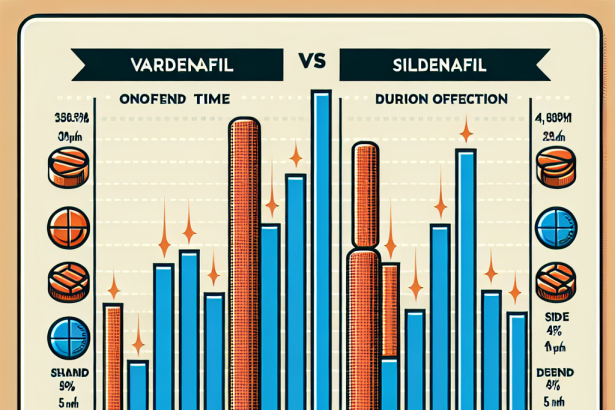 Efficacité du Vardenafil comparée à celle du Sildenafil