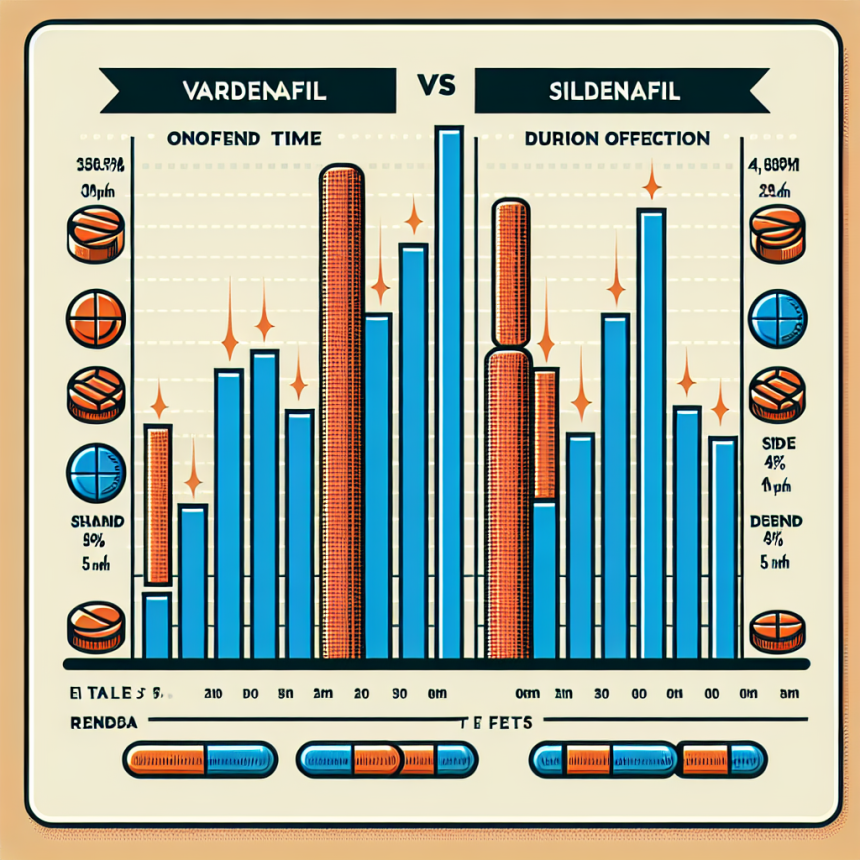 Efficacité du Vardenafil comparée à celle du Sildenafil