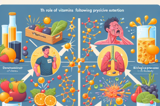 Les vitamines pour lutter contre le stress oxydatif après l'effort